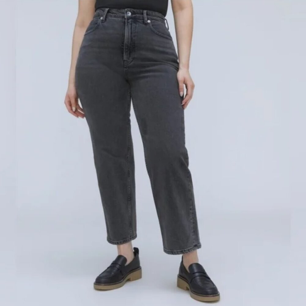 New! Everlane The Curvy Way High Jean Washed Black
